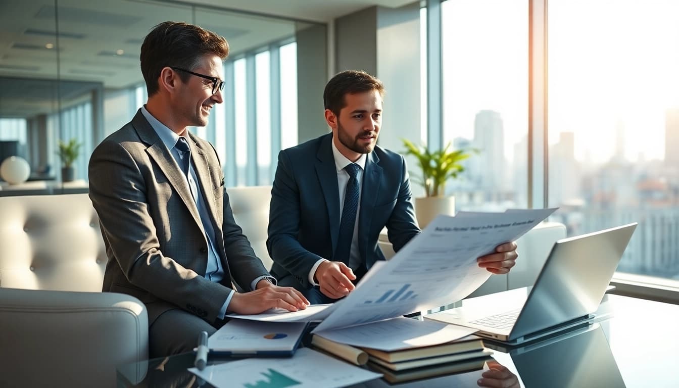 Optimize tax planning and wealth management strategies with a professional financial planner assessing documents.