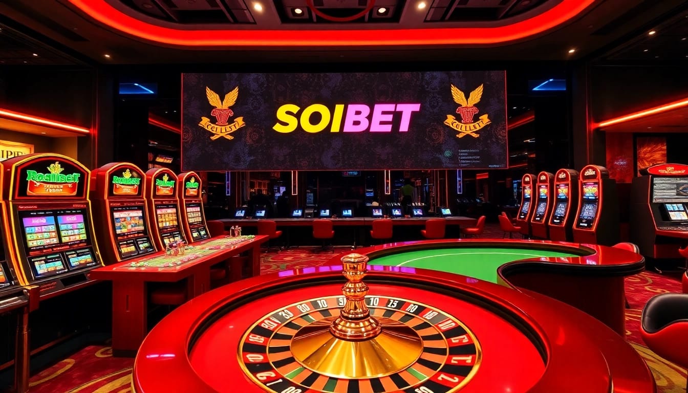 Experience thrilling gaming at SOIBET ออนไลน์ with vibrant casino tables and exciting betting options.
