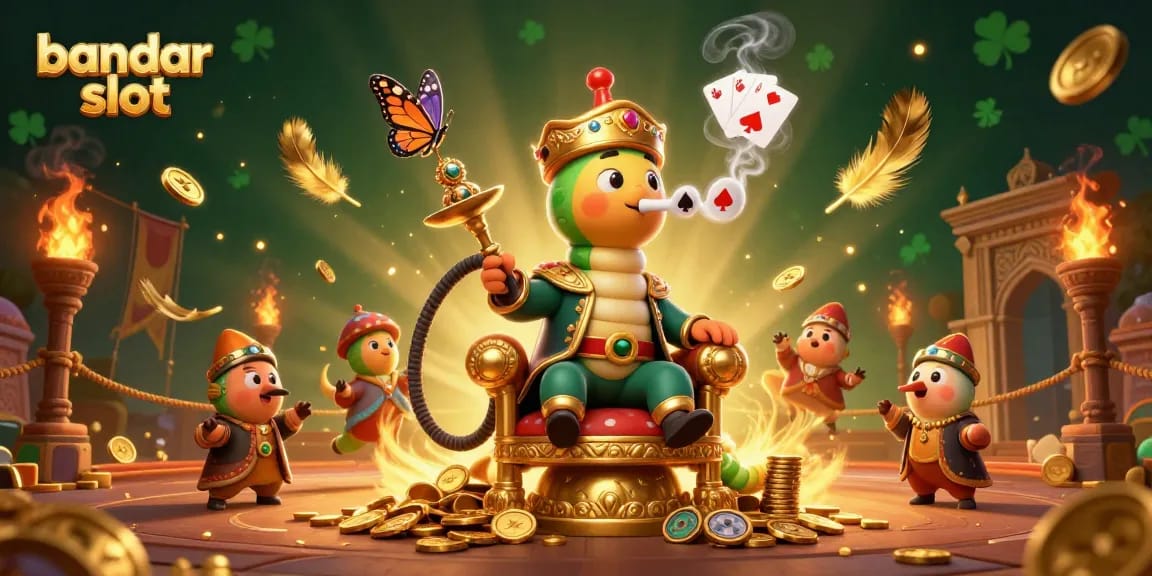 Experience the thrill of bandar slot with immersive visuals of a cartoon caterpillar master games.