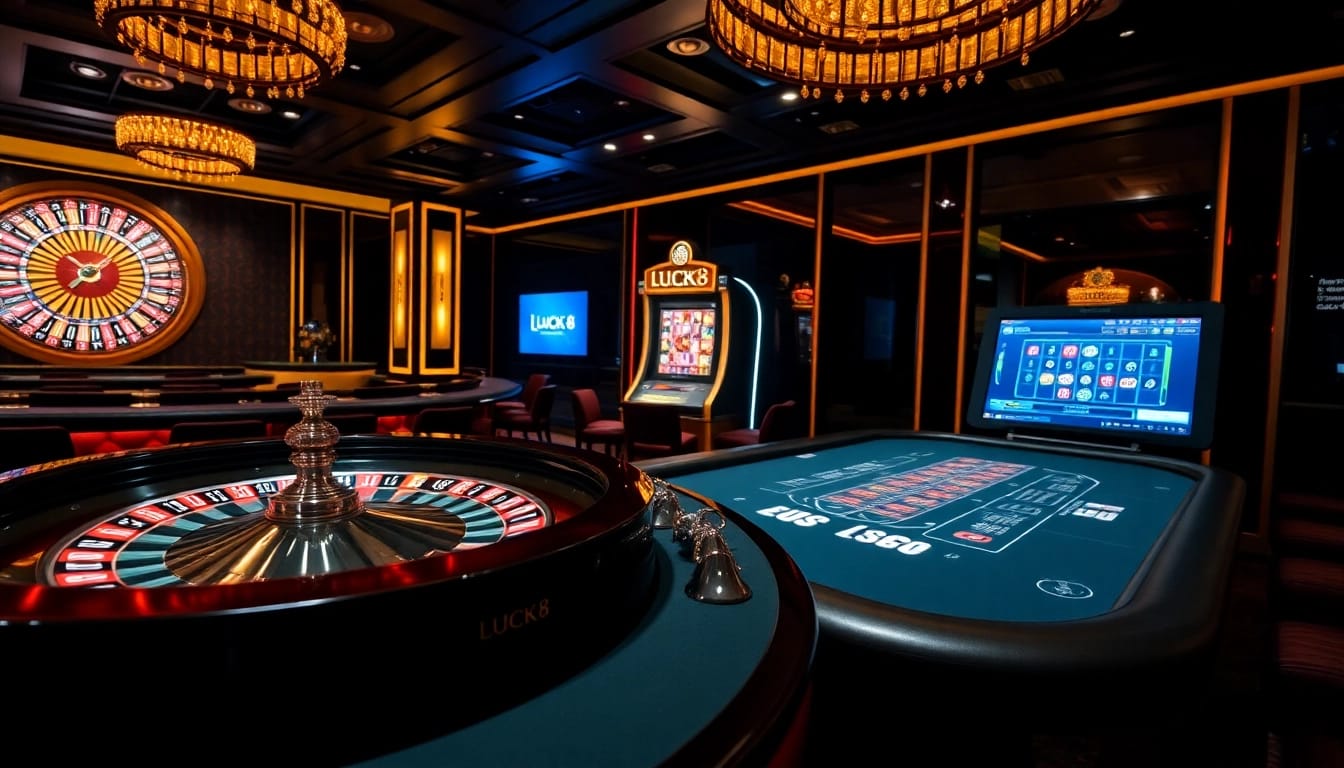 Playing at the LUCK8 casino, where excitement meets professional gaming experiences.