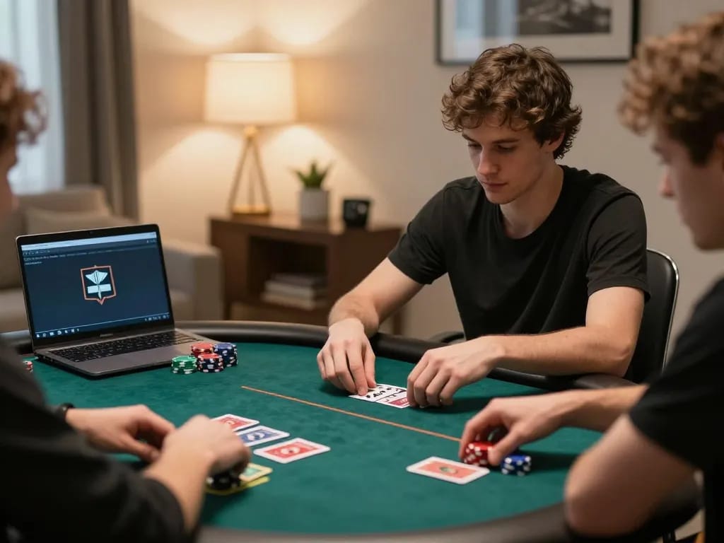 Experience thrilling gameplay with domino88 link alternatif in a cozy online poker setup.