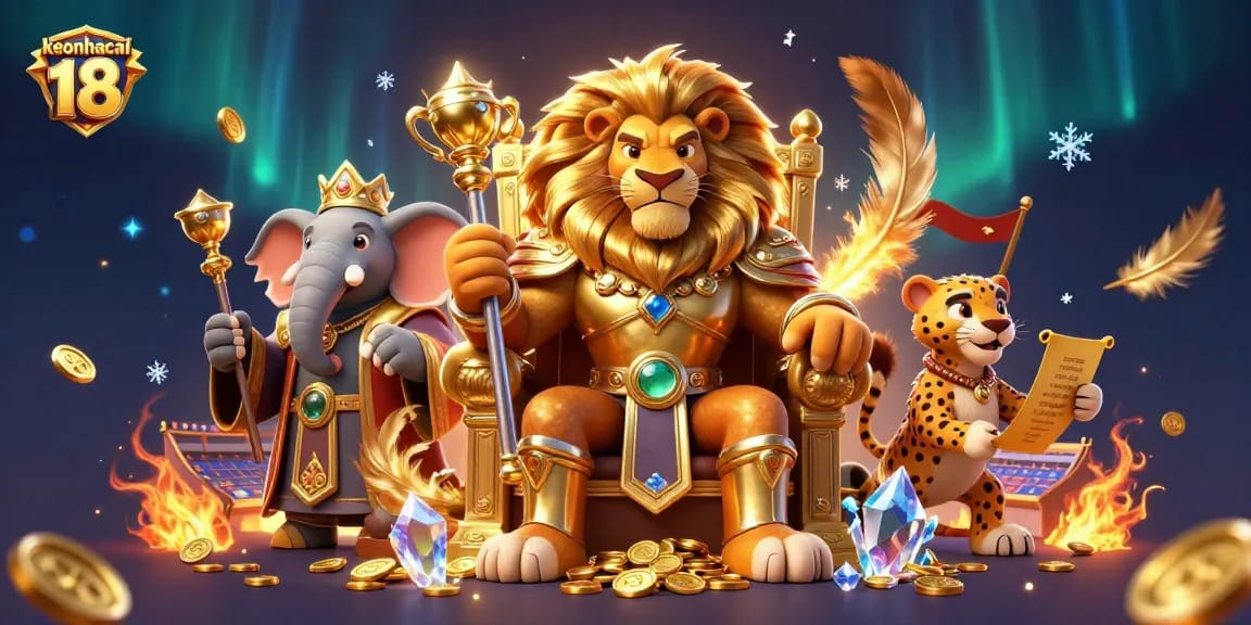 Experience thrilling action with keonhacai 18 as the lion king rules the sports betting arena