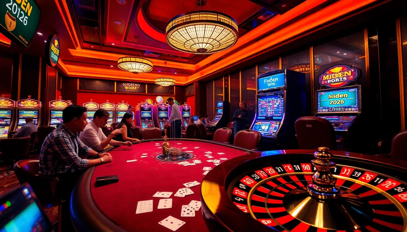 Players enjoying a thrilling poker game at an upscale casino featuring hidden wiki 2026 in digital betting elements.