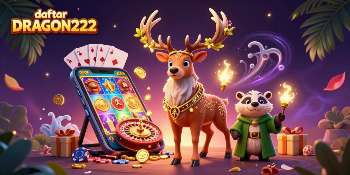 Experience the thrill of daftar DRAGON222 with dynamic slot games, vivid colors, and exciting gaming elements.