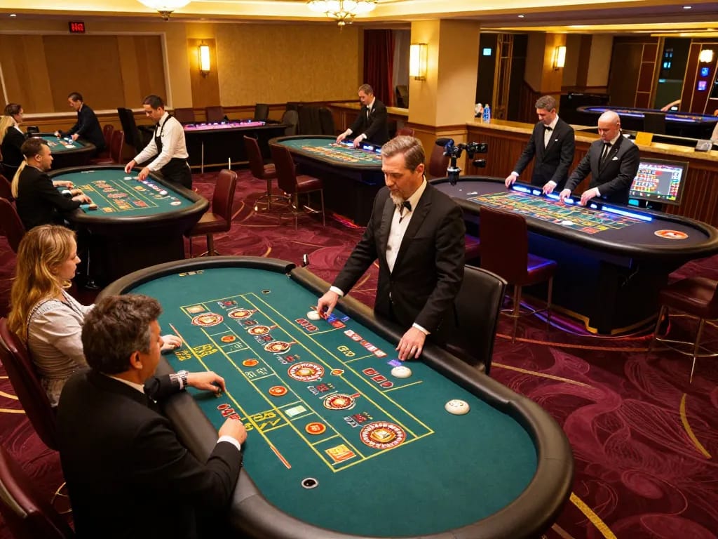Players enjoying exciting gameplay at SC88 trang chủ roulette tables in an upscale casino setting