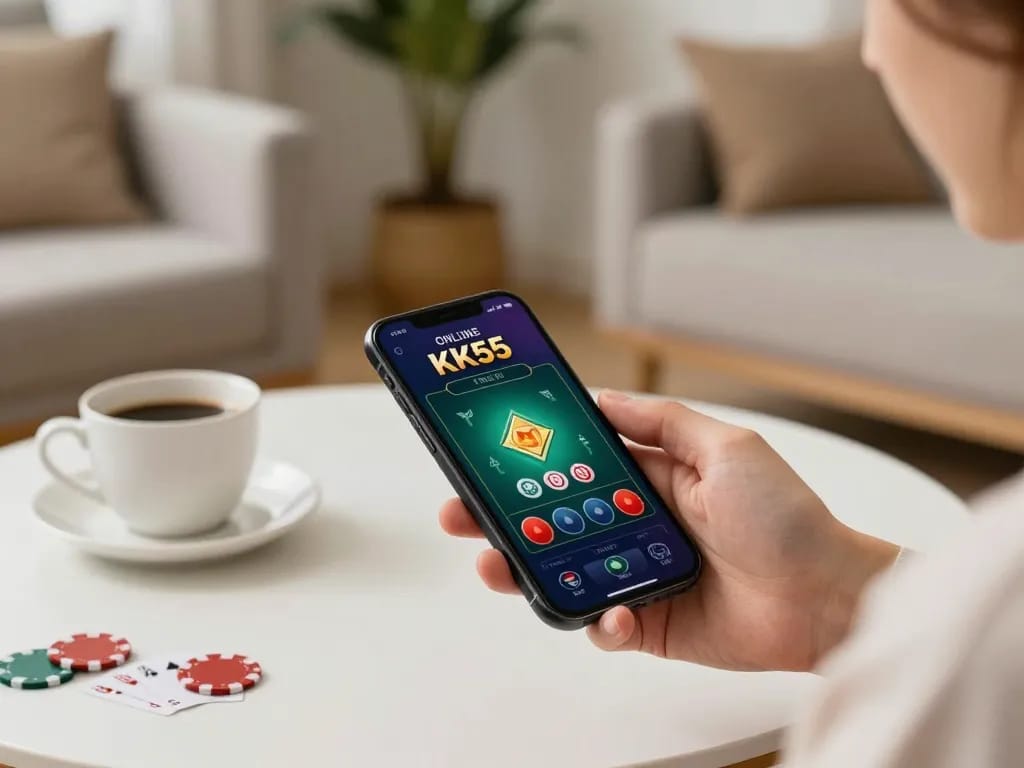 Play engagingly on the KK55 app for exciting casino experiences from home.