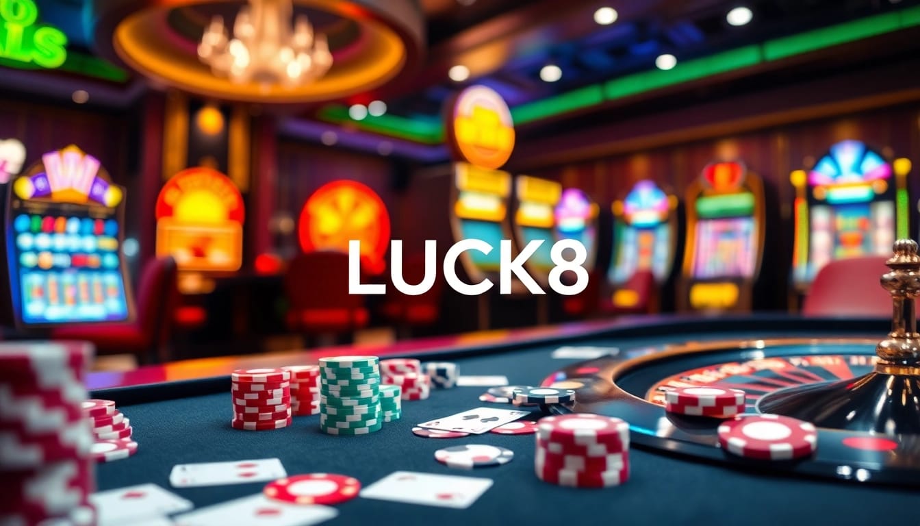 LUCK8 offers an exciting casino experience with vibrant slot machines and dynamic gaming tables.