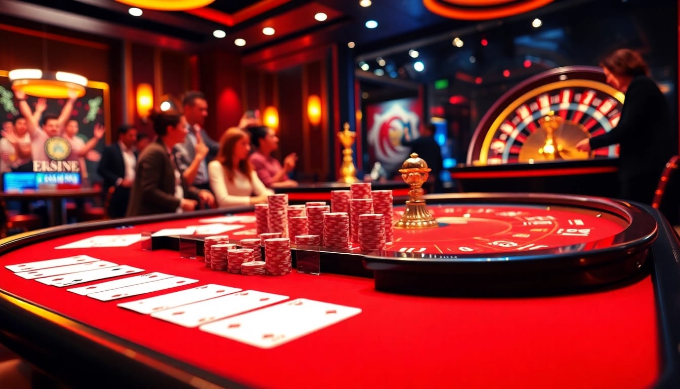 Experience vibrant online gambling excitement at xxgg.br.com with casino tables and poker chips.