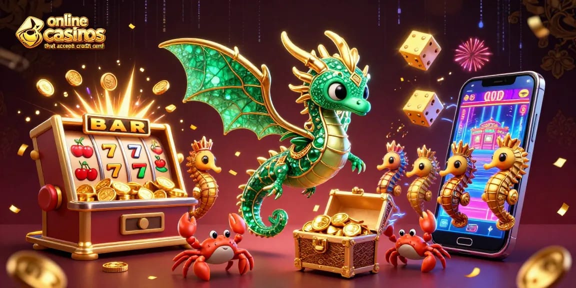 Spin and win at online casinos that accept credit card with vibrant animations and thrilling visuals.