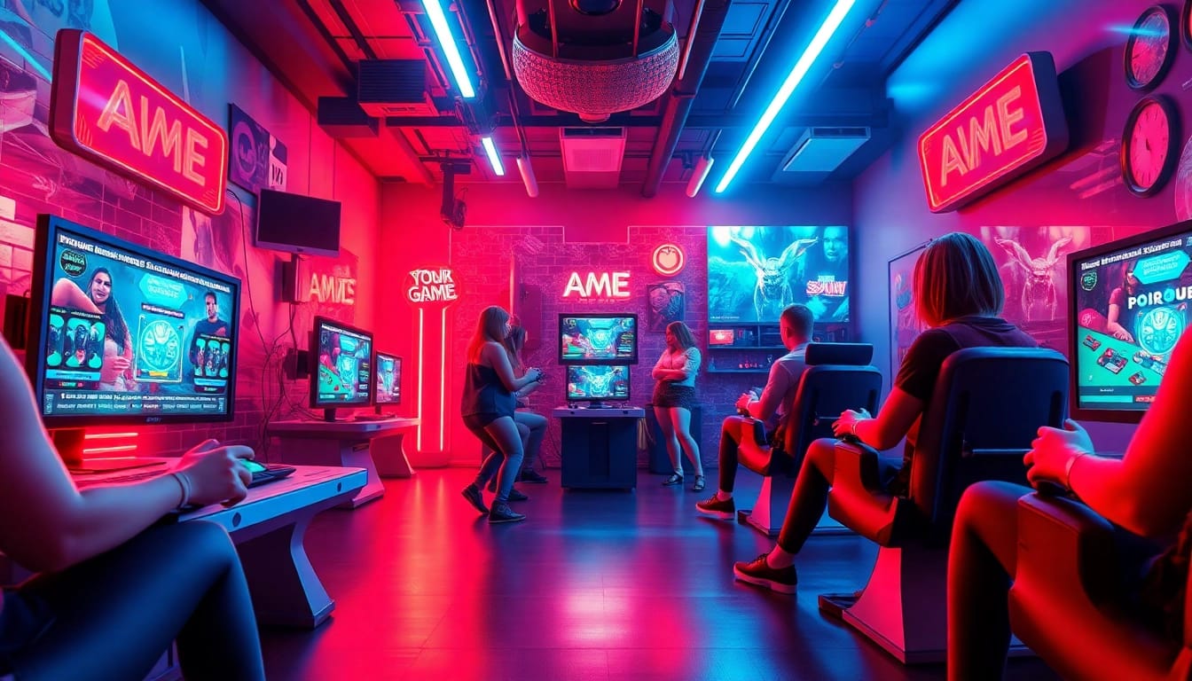 Engaging scene of characters in vibrant porn games, showcasing interactive adventures and immersive gameplay.