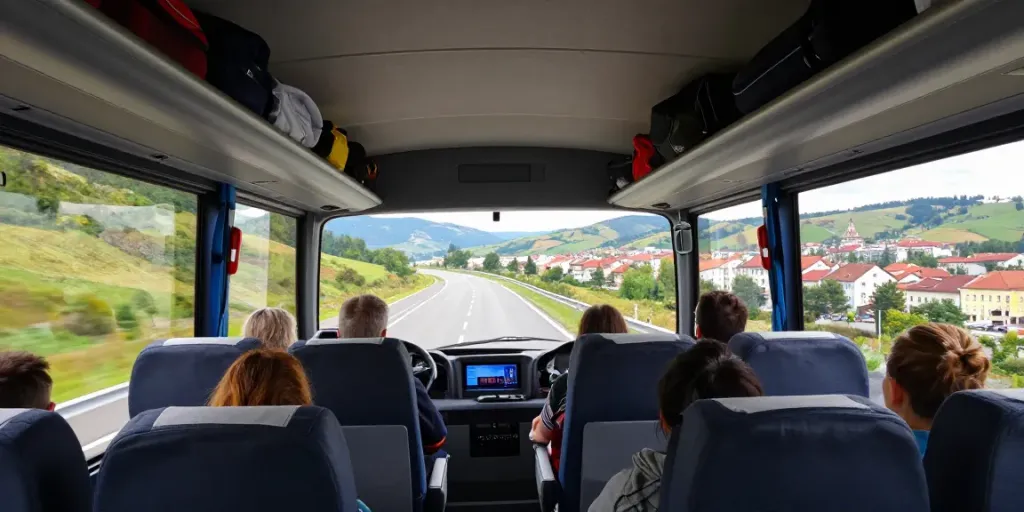 Transport rapid cu autocar Chișinău Europa, pasageri confortabili și peisaje frumoase.