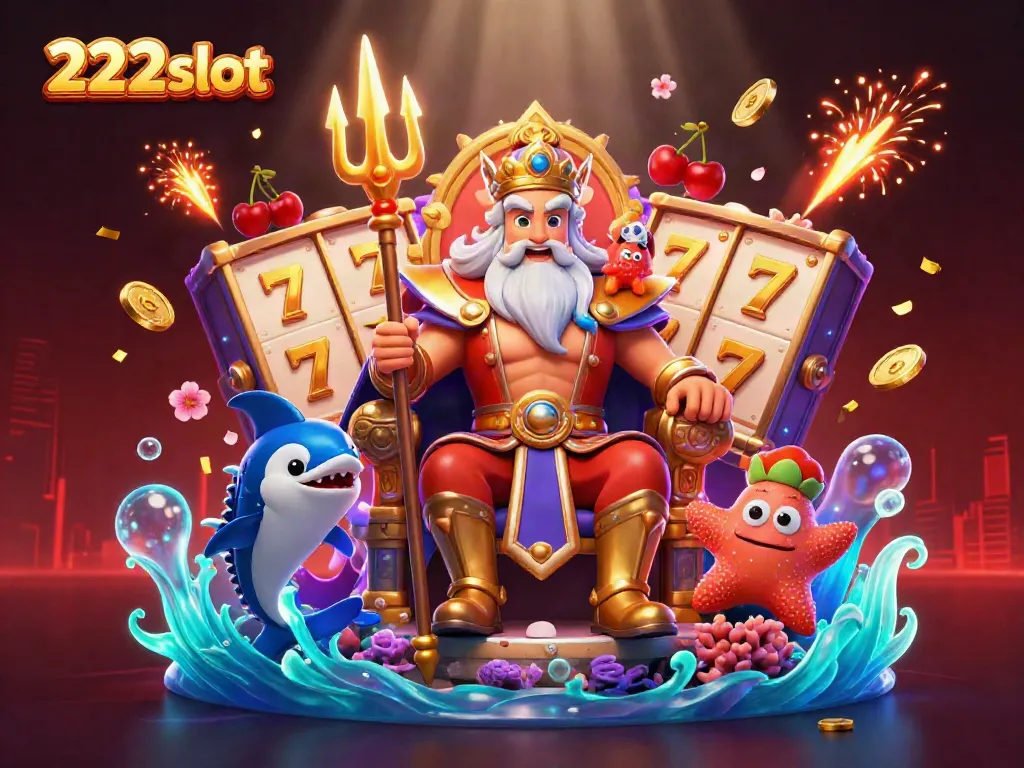 Menangkan hadiah besar di 222slot dengan simbol keberuntungan dan suasana kasino yang menyenangkan.