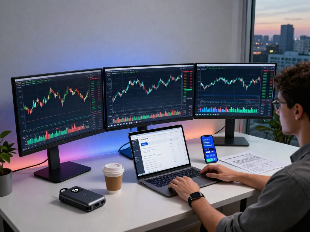 MetaTrader 5 官网的专业交易工作空间，展示实时加密货币交易图表与分析工具.