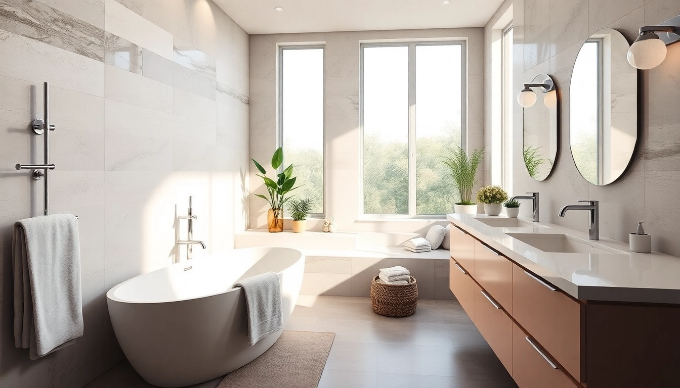 Transform your space with stunning bathroom renovation near me highlighting modern designs and fixtures.