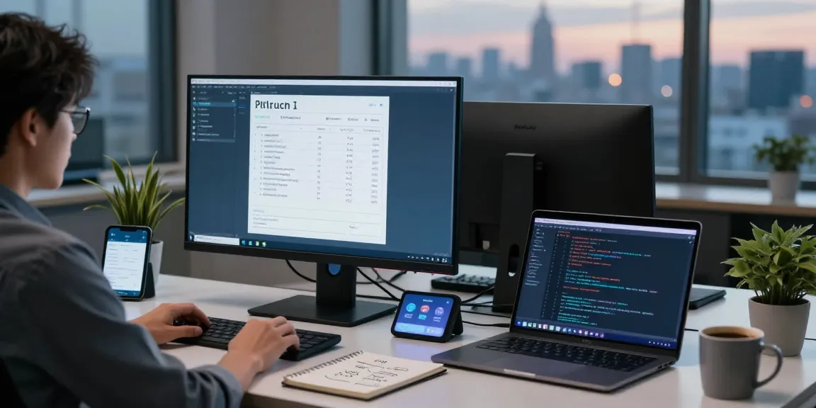 Analyze and detect fake receipt using AI tools in a modern tech workspace.