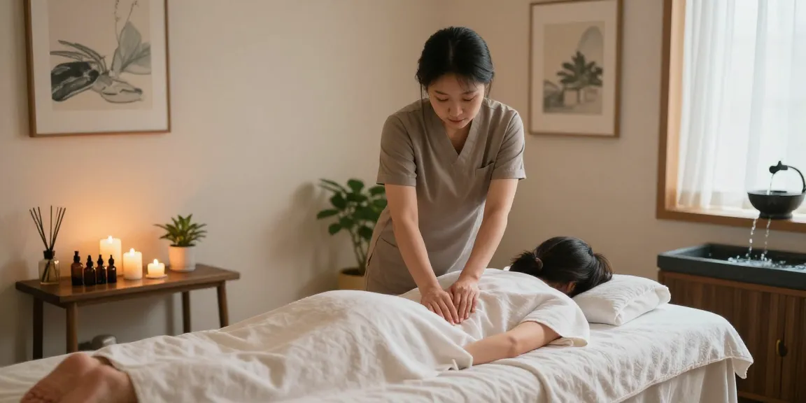 삼성동마사지 서비스 중인 마사지 테라피 룸의 편안한 분위기
