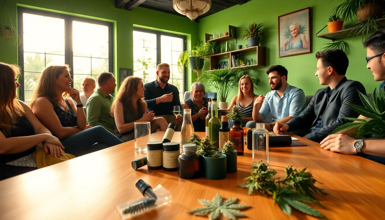 Vibrant atmosphere at Cannabis Social Club Lloret de Mar with people enjoying and interacting.