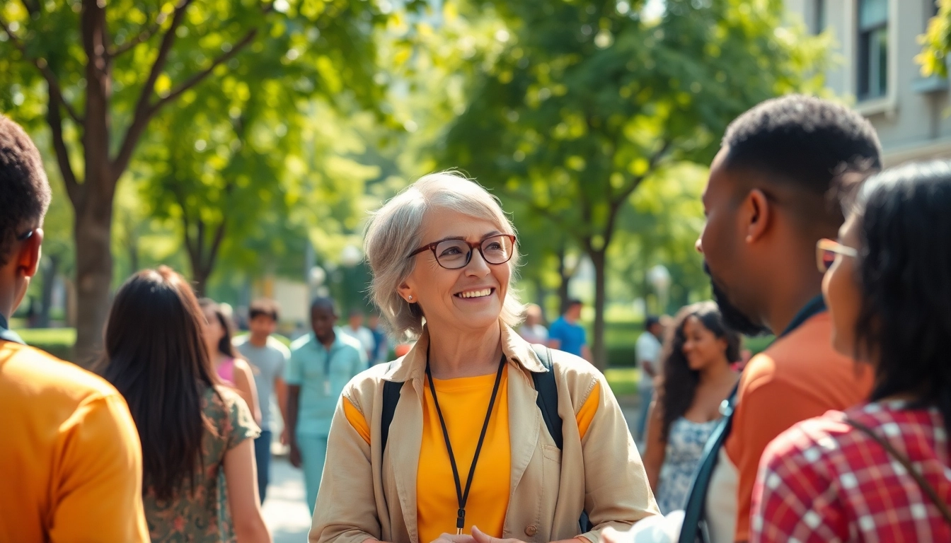 Philanthropist participating in community service, fostering connection and hope.