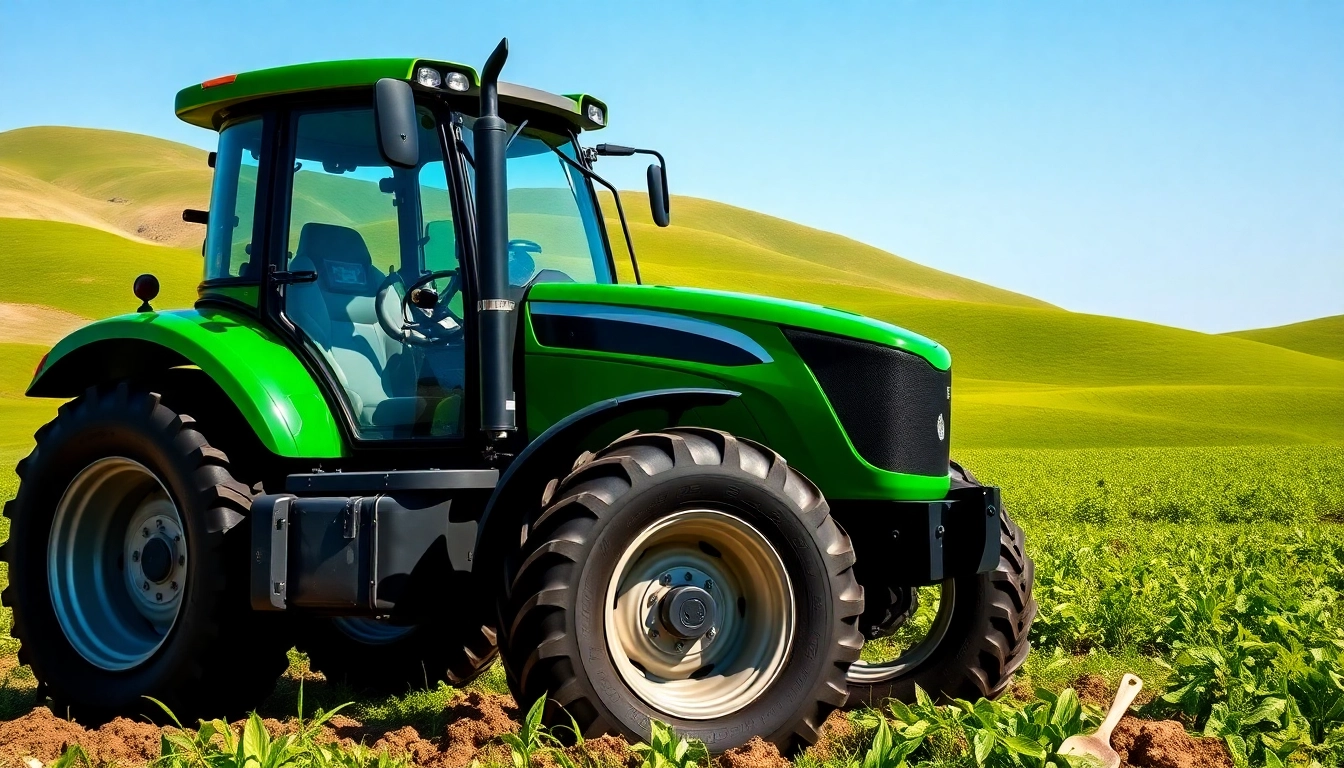 AF88 tractor operating efficiently in a vibrant agricultural landscape.