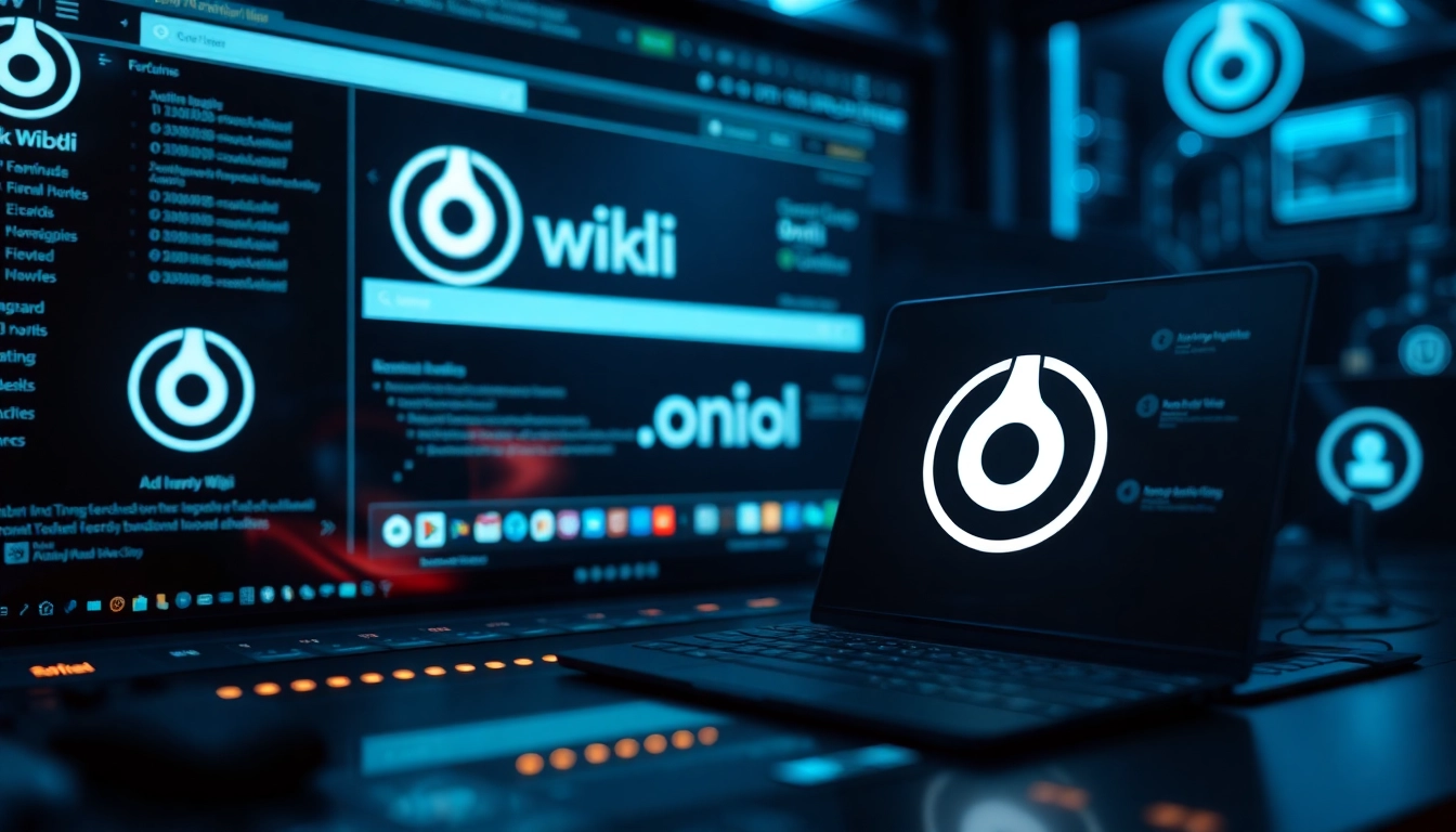 Explore the intriguing digital interface of hidden wiki 1, showcasing dark web services.