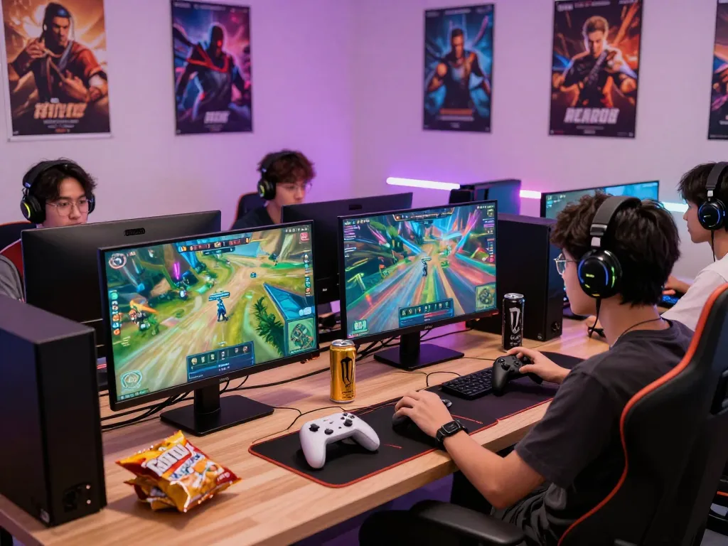 Exciting online gaming scene showcasing go88 platform with vibrant graphics and dynamic setup.