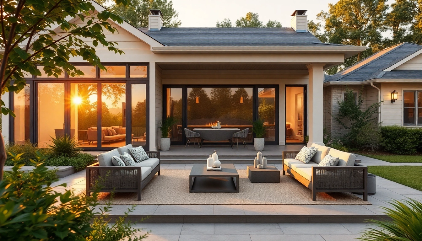 Experience the stunning outdoor design of Rock View Road Revival featuring elegant landscapes and modern architecture.