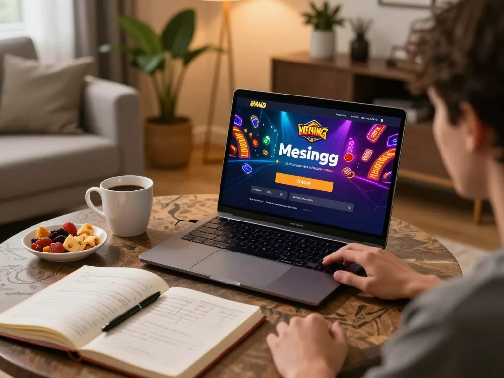 Experience the excitement of mesingg login while enjoying a cozy online gaming setup.