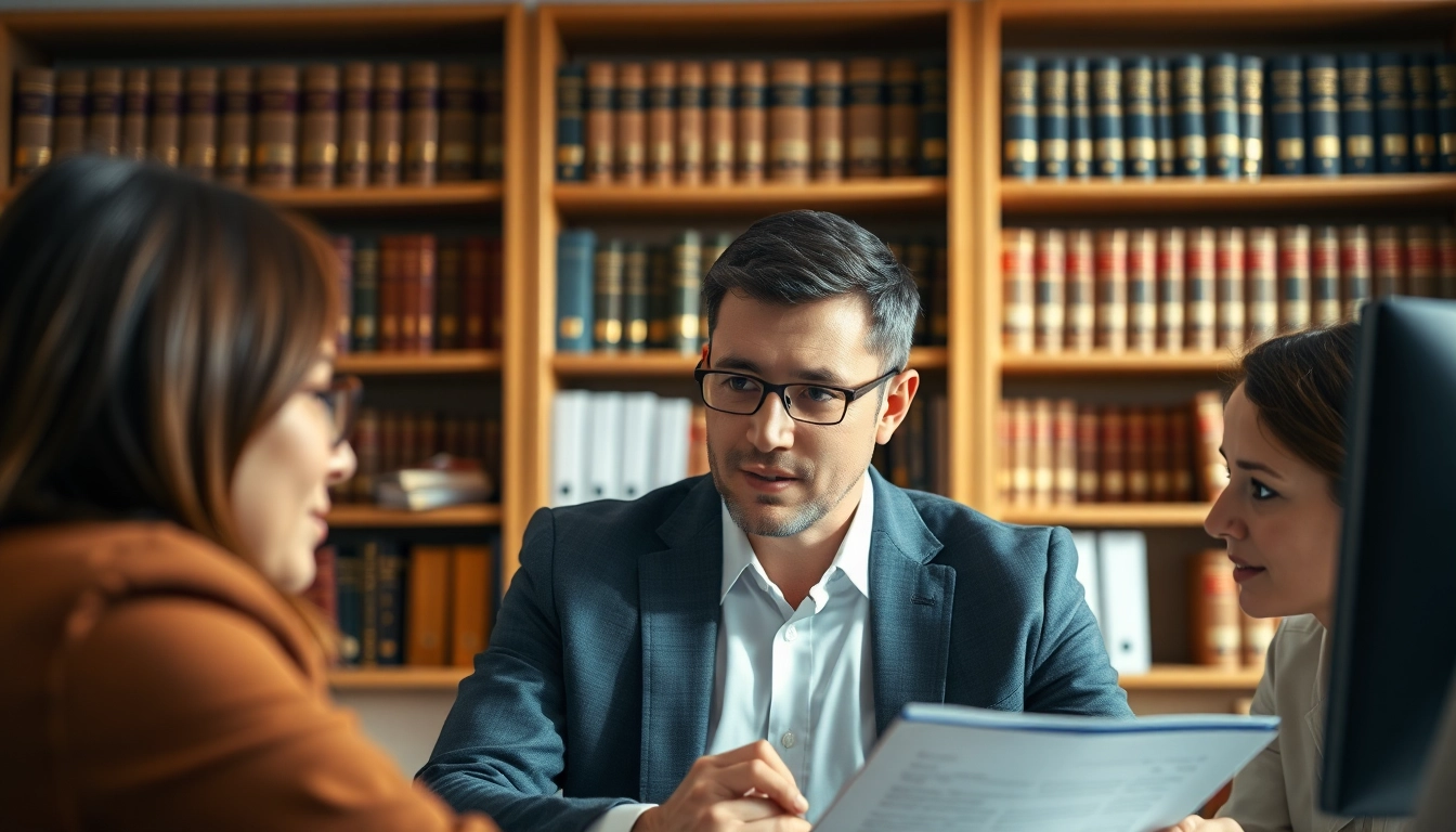 Clearwater truck accident attorney advising clients in a professional office environment.