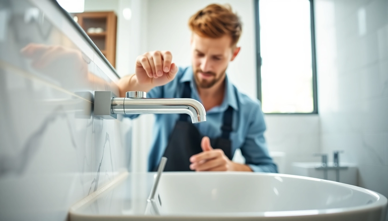 Fitting modern sanitary fixtures by sonni sanitär GmbH in a bright bathroom setting.