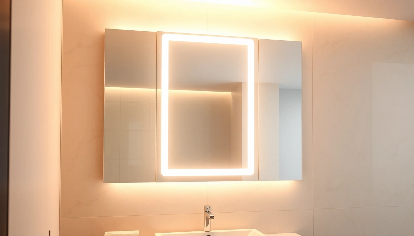 Verschönern Sie Ihr Bad mit einem spiegelschrank led, der modernes Design und effiziente Beleuchtung vereint.