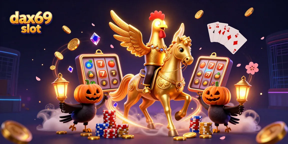 Klaim kemenangan di dax69 slot sambil menikmati suasana kasino malam yang magis dengan karakter menarik.