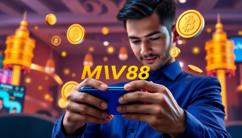 MV88 online gambling platform interface with trusted user experience and vibrant colors.