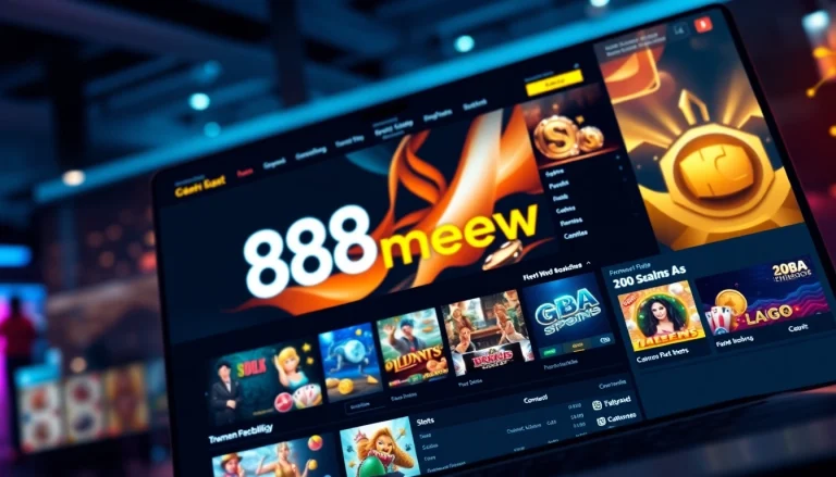 Online gambling interface of 888new showcasing a vibrant gaming experience.