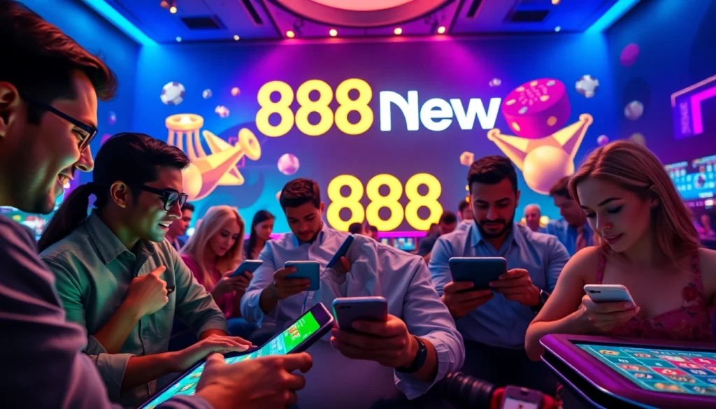 Engaging online gaming experience showcasing 888new's trusted gaming environment.
