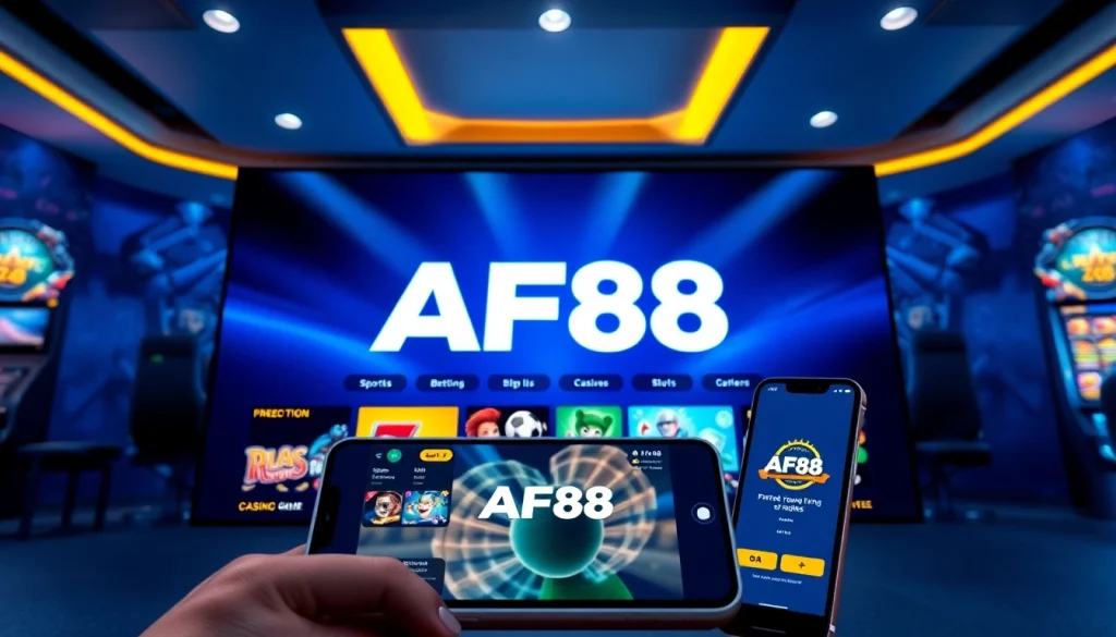 Explore AF88's user-friendly online gaming platform featuring vibrant game options and a secure interface.