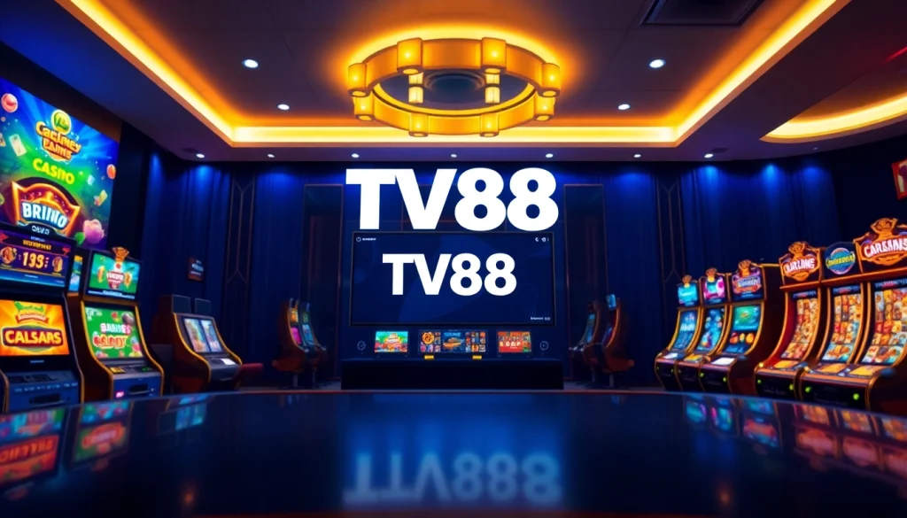 Engaging gaming experience at TV88, showcasing a user-friendly online casino interface.