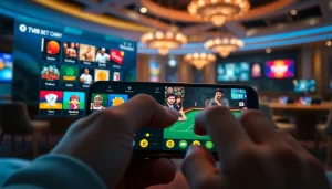 TV88 online betting platform interface showcasing secure gaming options and vibrant game icons.