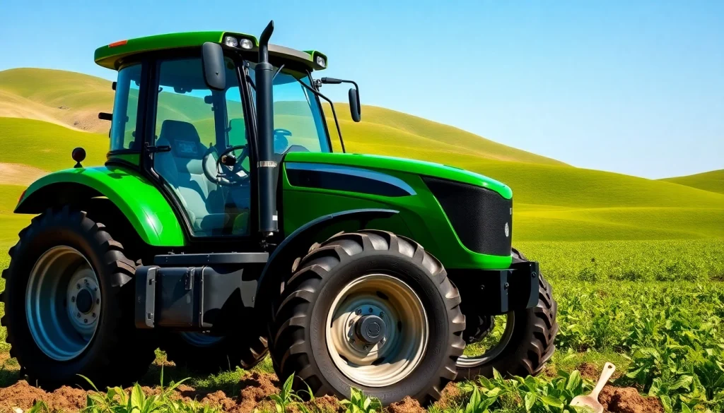 AF88 tractor operating efficiently in a vibrant agricultural landscape.