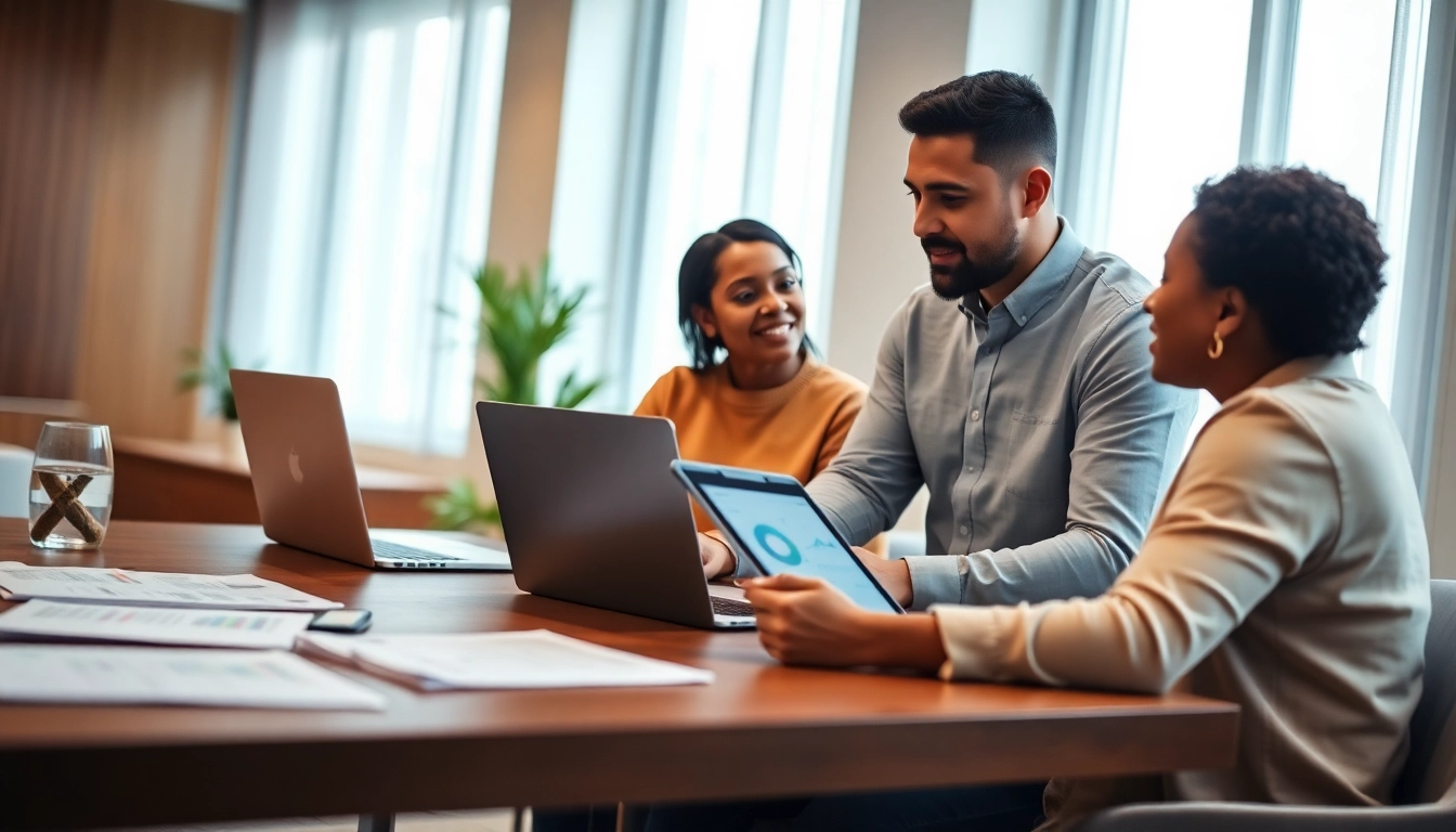 Understand life insurance options with a professional financial advisor guiding a diverse couple.