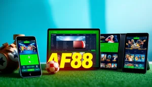 Dynamic online betting interface showcasing AF88 gaming experience with engaging visuals.