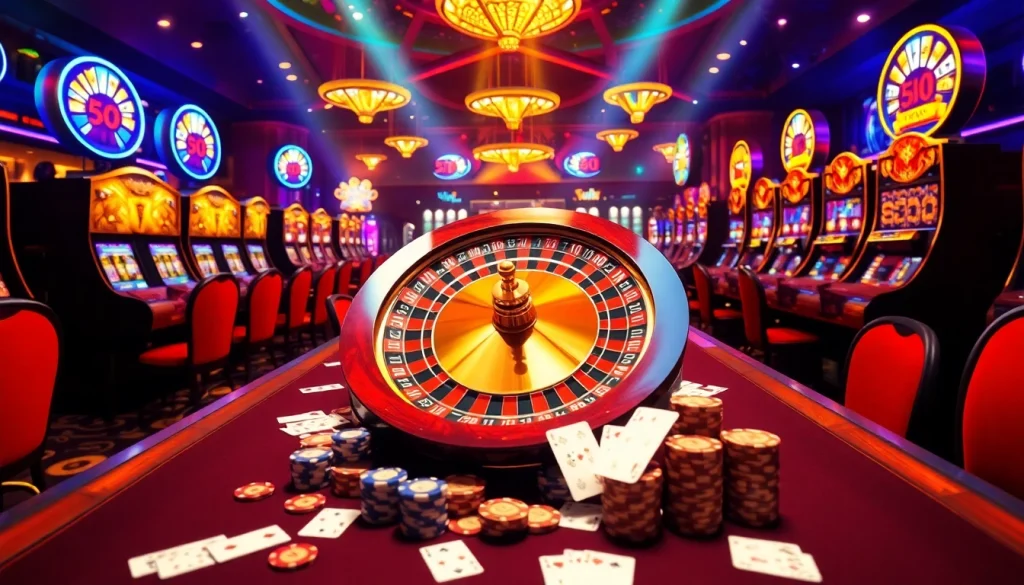 Experience thrilling online gaming with rr88 com, featuring poker chips and a spinning roulette wheel.
