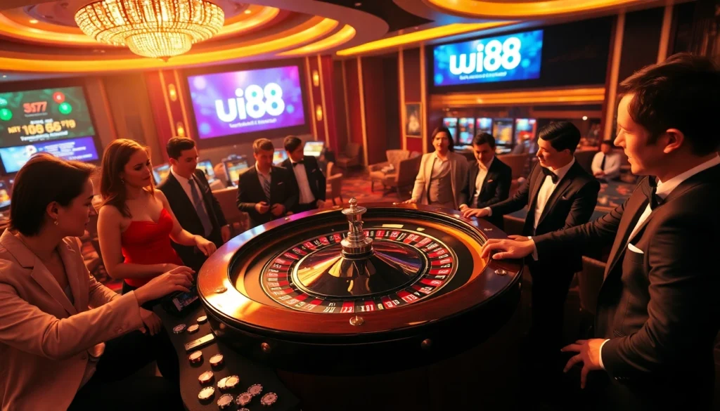 Experience the thrilling atmosphere of uu88 with vibrant casino games and professional players.