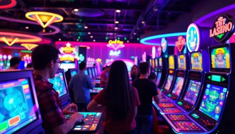 Engaged players enjoying games at an online casino Georgia, illustrating a lively virtual experience.