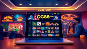 Online casino GG88 COM showcasing vibrant games and user-friendly interface.