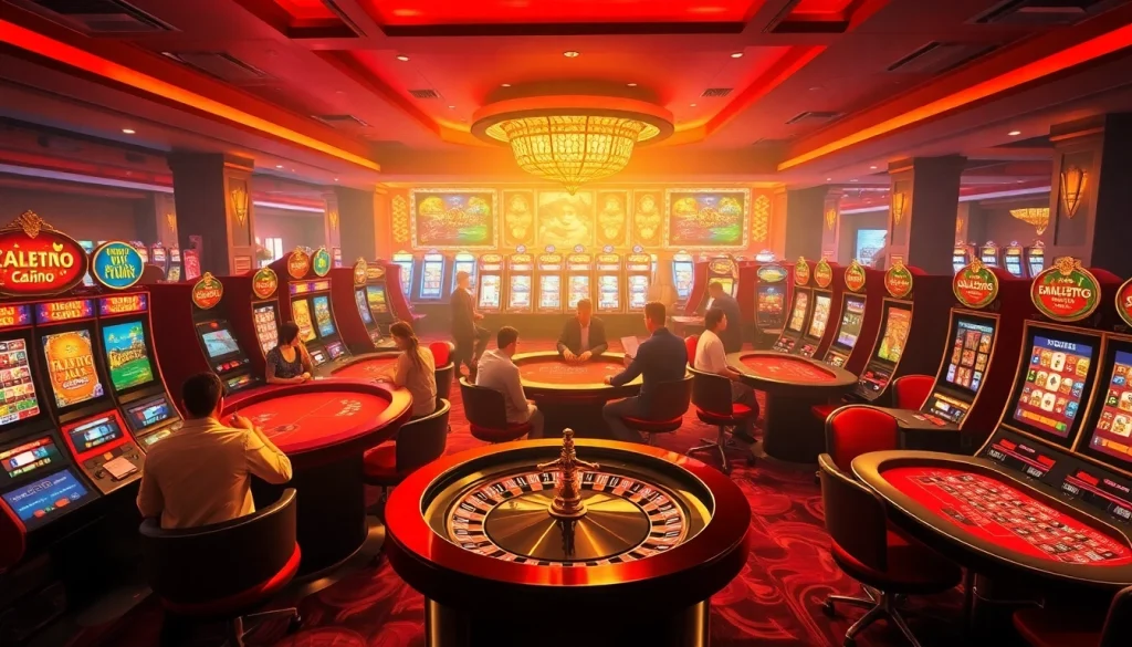 Experience the excitement of online gaming at https://kjc.football/ with vibrant casino elements like roulette and poker.
