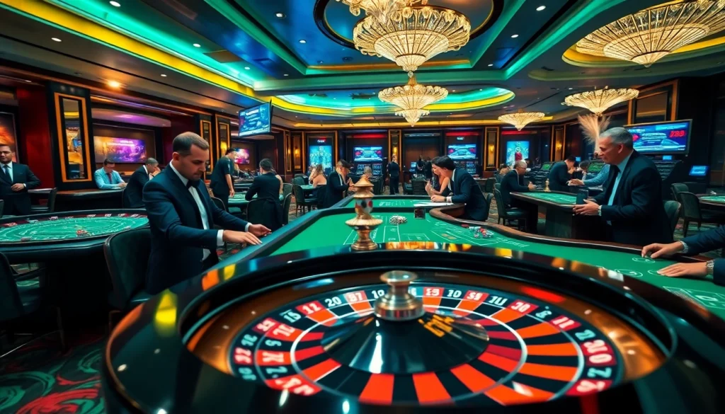 Experience thrilling gaming at uu88 trang chủ with vibrant casino visuals and luxurious ambiance.