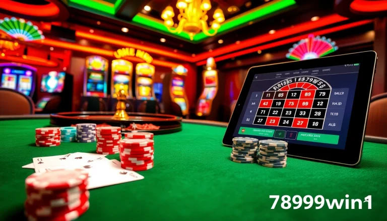 Experience thrilling gameplay at 789win13 with vibrant casino tables and engaging gaming action.