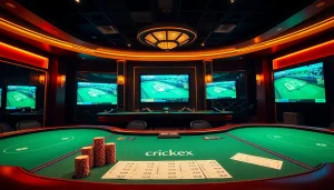 Experience thrilling cricket betting with crickex in a vibrant casino atmosphere.