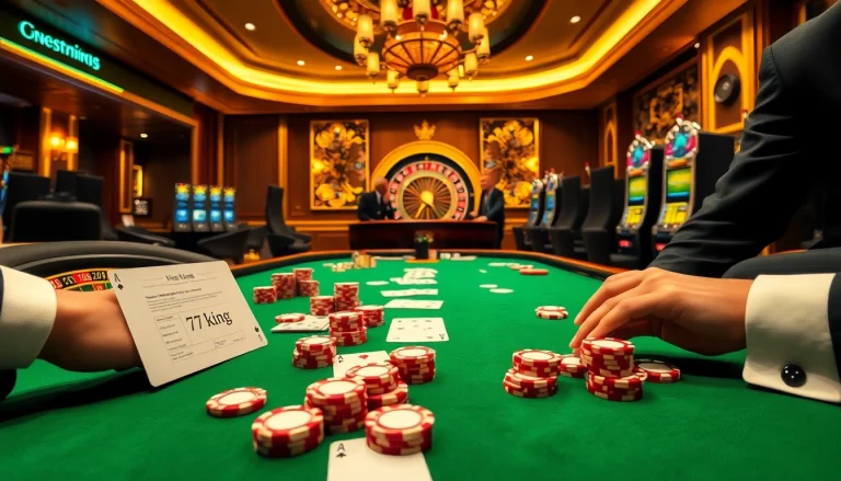 Experience high-stakes gaming at 79 king casino tables with vibrant cards and roulette excitement.
