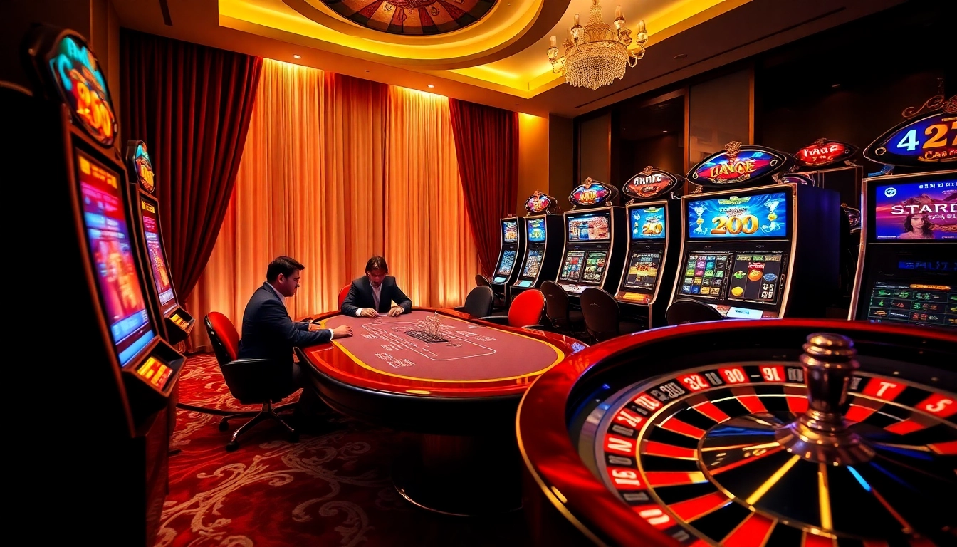 Experience exciting wins at https://mm88.today/ with a vibrant casino scene full of action and gaming elements.